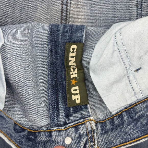 Cinch Green Label Jeans Mens 40x30 Light Wash Original Fit Straight Leg Denim - Picture 9 of 10